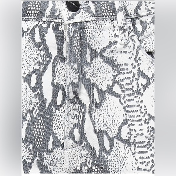 FRAME Snake Skin Denim Pant Size 25 (US-0) NWT - Picture 5 of 14